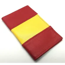 Cartera tarjetero piel bandera España. La Tienda de España