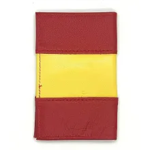 Cartera tarjetero piel bandera España. La Tienda de España