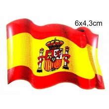 Pegatina relieve bandera España. Modelo 64