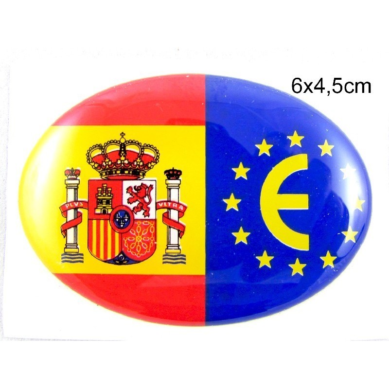 Pegatina volumen grande bandera España
