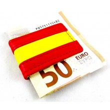 Pinza billetes bandera España. Modelo 01