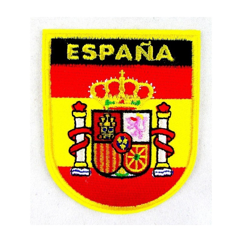 Parche redondo Bandera España con escudo
