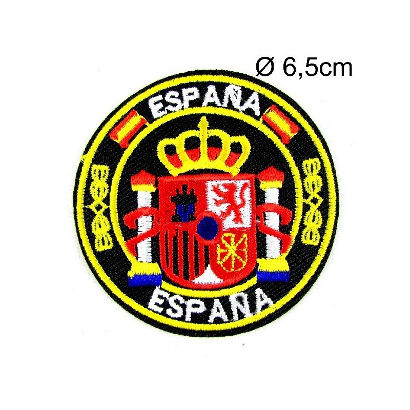 Parche Escarapela España Diana. Escudo bordado