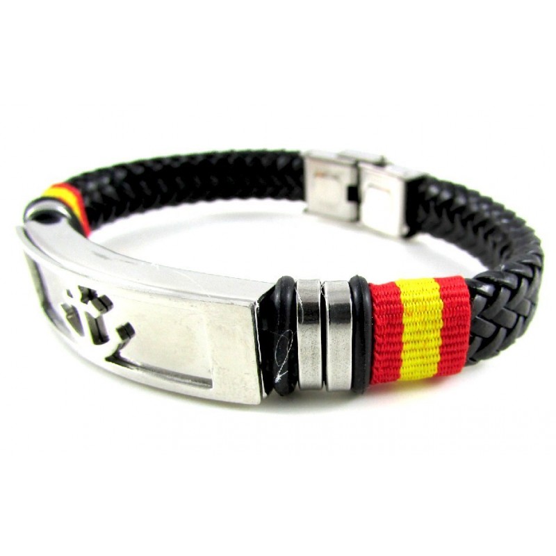 Espana Bandera de España metal Beads Pulseras