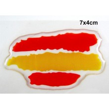 Pegatina relieve trazos bandera España. Modelo 116