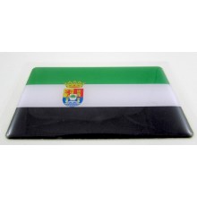 Pegatina bandera Extremadura. Modelo 109