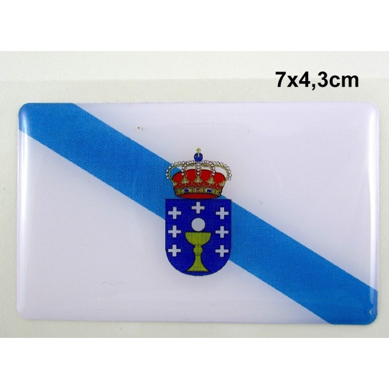 Pegatina bandera Galicia. Modelo 110
