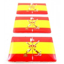6 Pegatinas bandera España Legión. Modelo 118