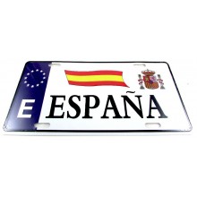 Placa matrícula España