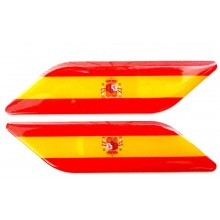 2 Pegatinas relieve bandera España. Modelo 137