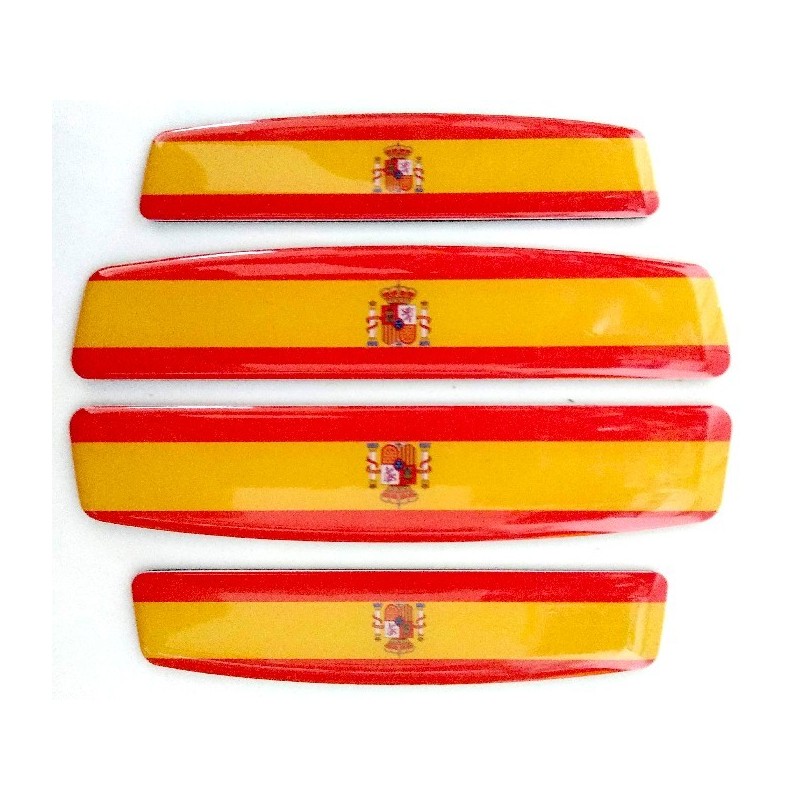  Pegatina para coche con la bandera de España [3.5 x 5 pulgadas  - rojo/amarillo] : Automotriz