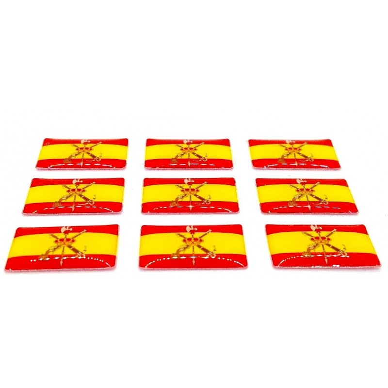Pegatina bandera España. Modelo 55 - La Tienda de España