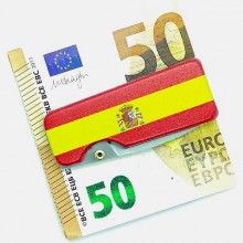 Pinza billetes navaja bandera España