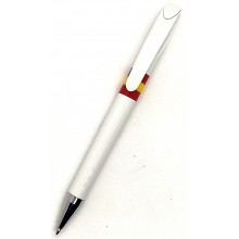 Bolígrafo bandera España. Modelo 015 blanco
