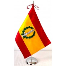 Bandera España COE bordada a mano para mesa
