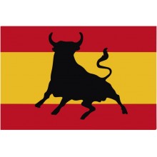 Bandera de España con Toro. 150x90cm