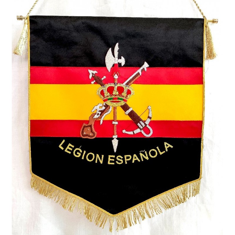 Estandarte Legión Española bordado a mano lujo tamaño grande - La Tienda de  España