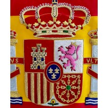 Estandarte España bordado a mano lujo tamaño grande