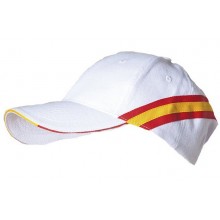 Gorra bandera España blanca. Modelo 51