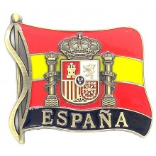 Imán bandera España con Escudo. Modelo 191