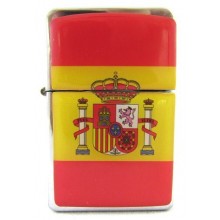 Encendedor gasolina bandera España. Modelo 16