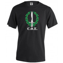 Camiseta C.O.E. negro. Modelo 605