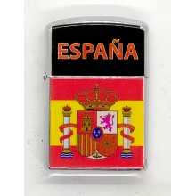 Encendedor gasolina bandera España. Modelo 028