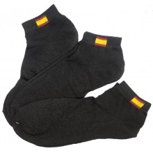 3 Pares calcetines bandera España negros 40-46. Modelo 008