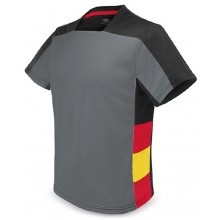 Camiseta técnica bandera España gris-negro. Modelo 10245