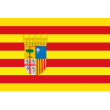 Bandera Aragón oficial para exterior 150x100cm