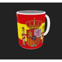 Taza mug bandera España escudo. Modelo 016