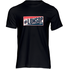 Camiseta LQMSDP negra. Unisex modelo DN-018