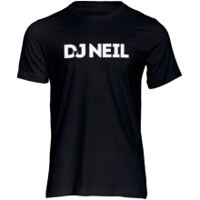 Camiseta DJ NEIL negra infantil. modelo DN-011-I