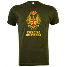 Camiseta Ejército de Tierra Español verde militar. Modelo 602