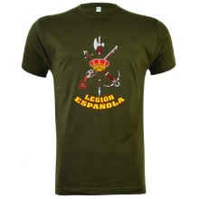 Camiseta Legión Española verde militar. Modelo 604