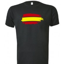 Camiseta bandera España pinceladas