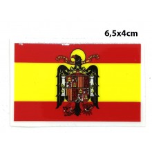 Pegatina bandera España Águila San Juan. Modelo 104