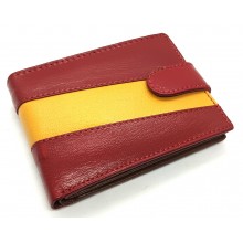 Cartera de piel bandera España. Modelo 549