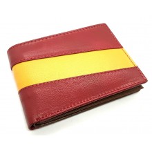 Cartera de piel bandera España. Modelo 550