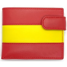 Cartera piel bandera España. Modelo 070-C