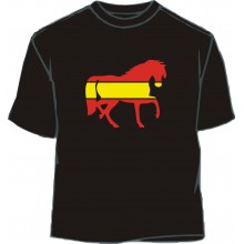 Camiseta caballo 3 bandera España