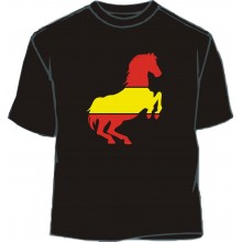 Camiseta caballo 4 bandera España