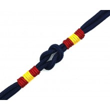 Pulsera náutica bandera España azul marino. Modelo 10709