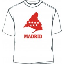 Camiseta Comunidad de Madrid. Blanca