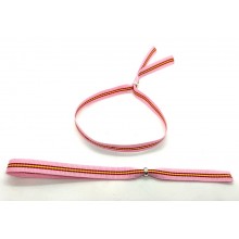 Pulsera bandera España rosa. Modelo 337