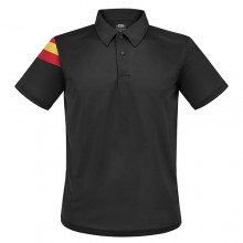 Polo técnico bandera España negro. Modelo 10752