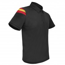 Polo técnico bandera España negro. Modelo 10752