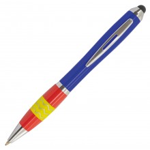 Bolígrafo bandera España antiestrés azul. Modelo 10769A