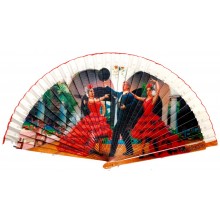 Abanico madera España Flamenco. Modelo 018