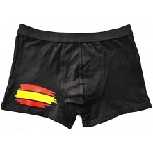 Calzoncillo boxer bandera España negro. Modelo 003